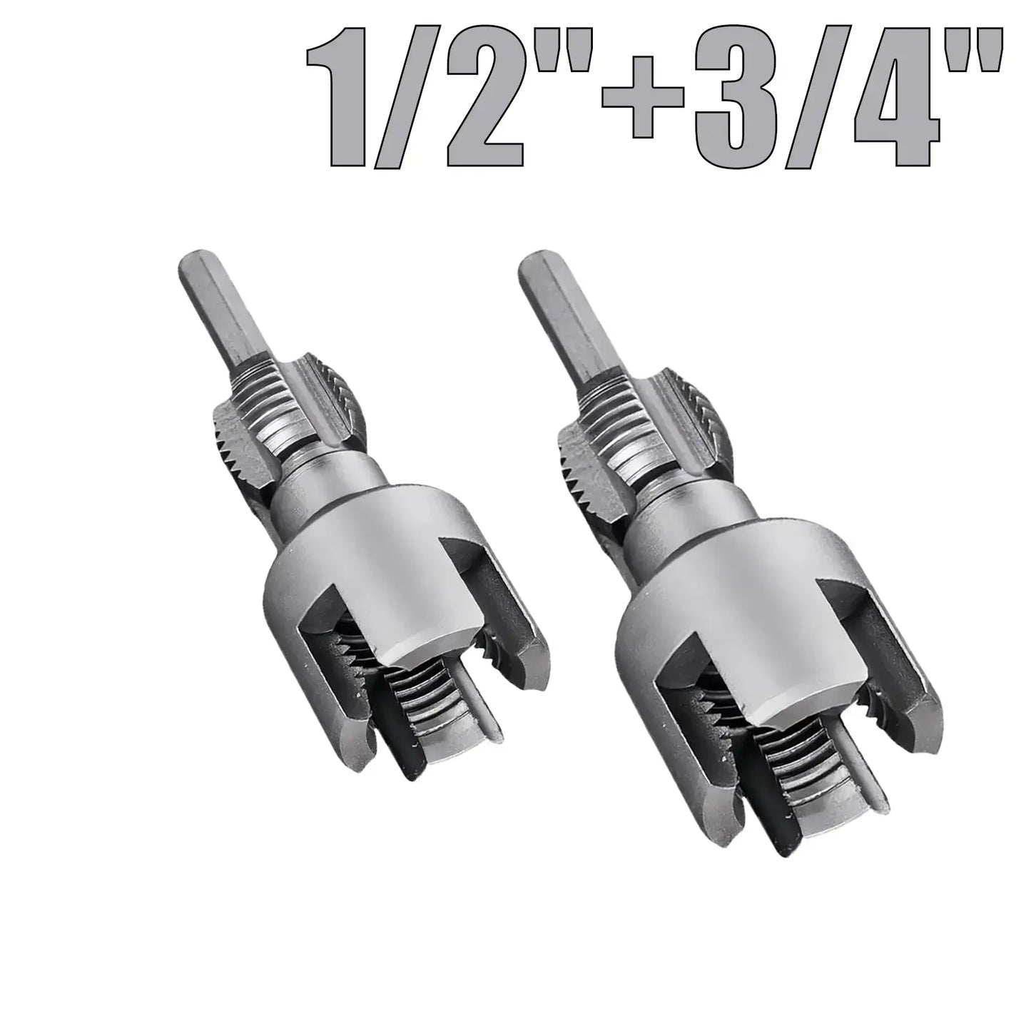 Drill Powered Pipe Thread Cutting Tool Bit for Internal External Threads
