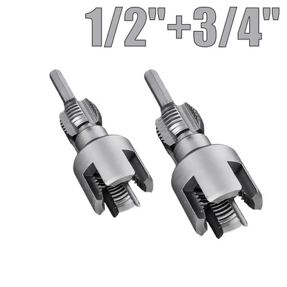 Drill Powered Pipe Thread Cutting Tool Bit for Internal External Threads