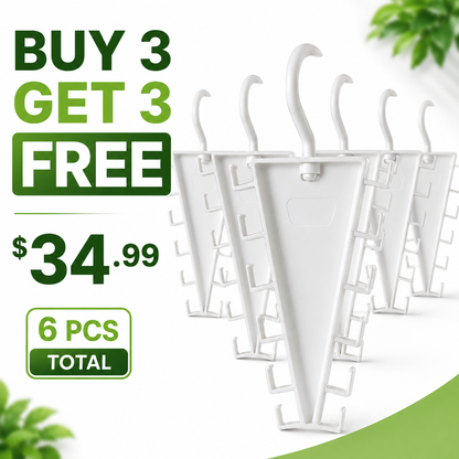 ✨ 12-Hook Rotating V-Hanger – Space-Saving Closet Organizer, 360° Swivel for Easy Access 🧥