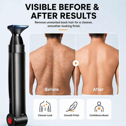 Men's Electric Back Shaver with Long Handle