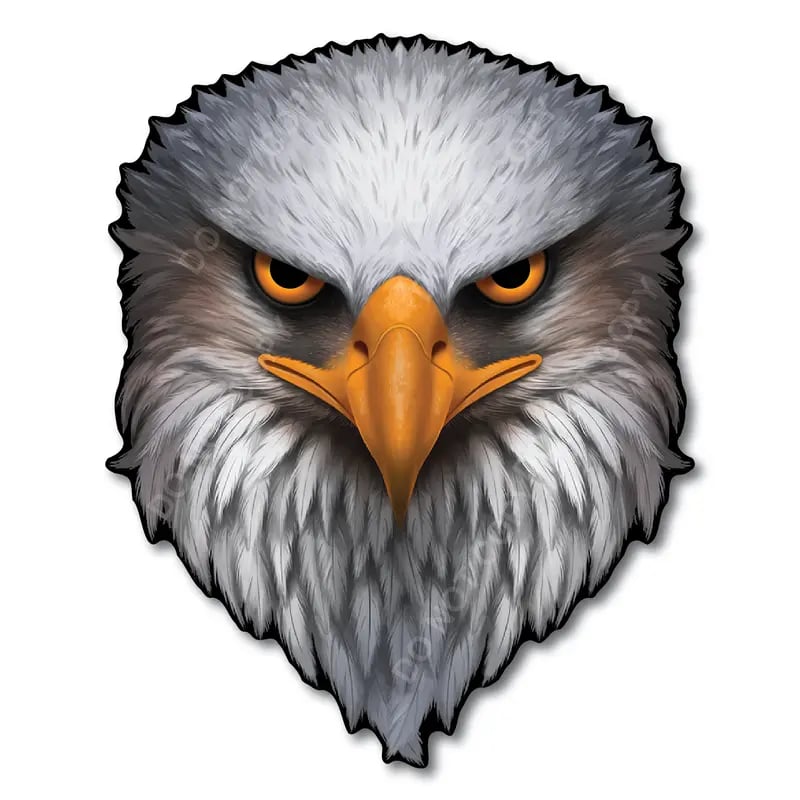 Reflective Eagle Eyes Decal 🦅 Bold & Patriotic