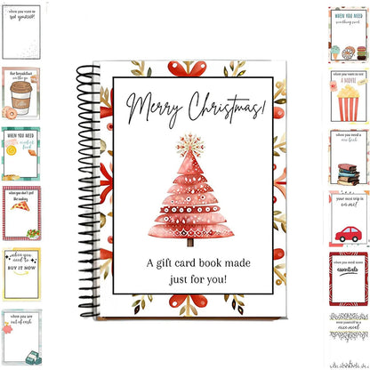Christmas Gift Card Book – 38 Pages, 3 Festive Styles | The Gift That Lets Them Choose What They Love