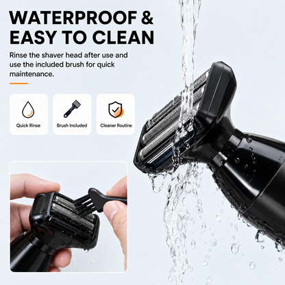 Men's Electric Back Shaver with Long Handle