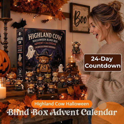 🐮 Highland Cow Halloween Advent Calendar 2026 – 24 Spooky Surprise Figurines