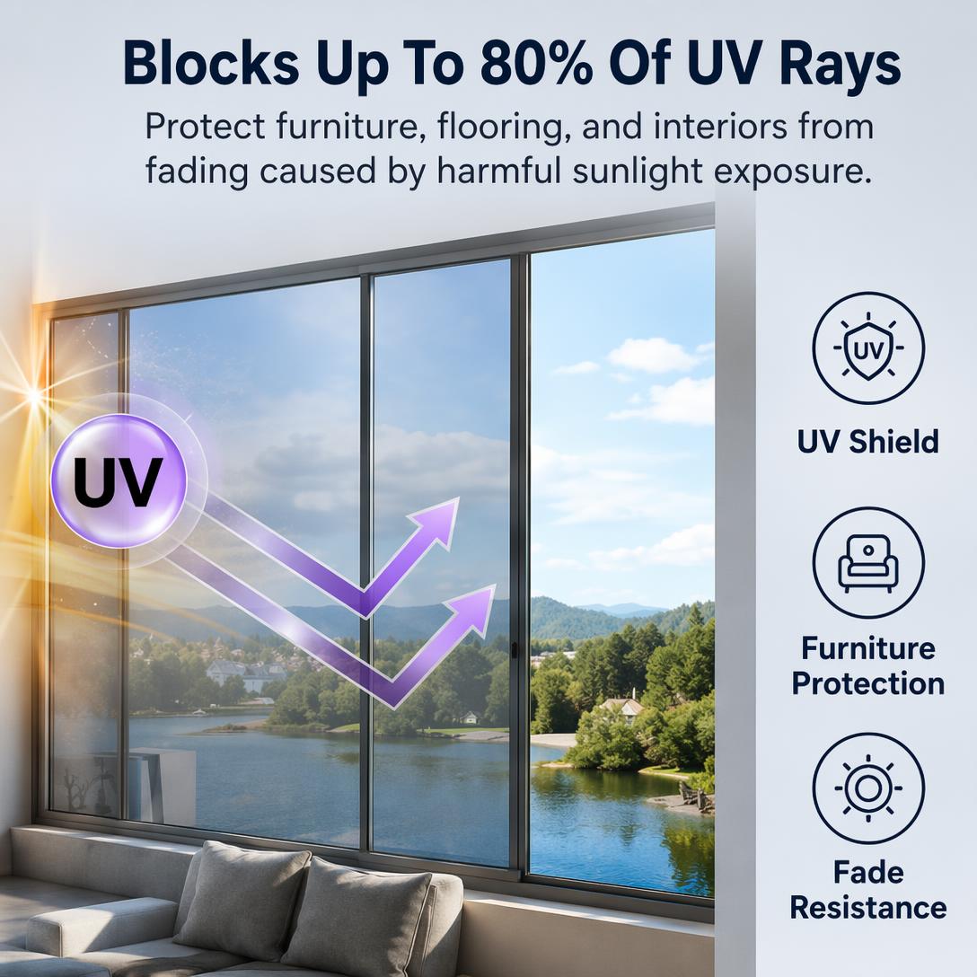 ☀️50% OFF! 🔥 Heat-Insulating Privacy Film – UV Protection, Easy Application & Perfect for Home & Office 🏠