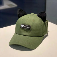 Army green cat ears