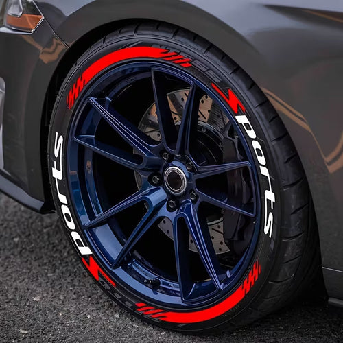 🔥 8PCS 3D Tire Lettering Stickers – Thickened Wheel Sidewall Decals for Cars & Motorcycles