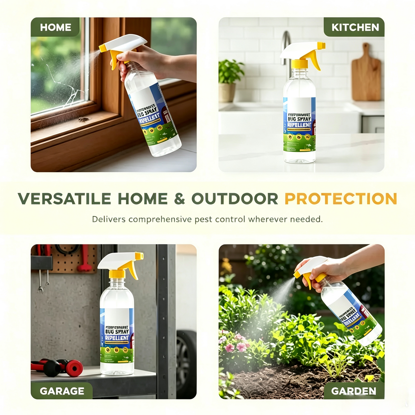 🍃Peppermint Oil Bug Spray – Indoor & Outdoor Pest Control for Ants, Spiders & Roaches