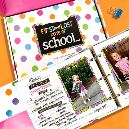 📚 School Days Memory Book – Simple & Stylish Keepsake Album, 2 Styles Available