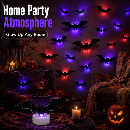 🦇Halloween 3D Bat LED Wall Light Decor