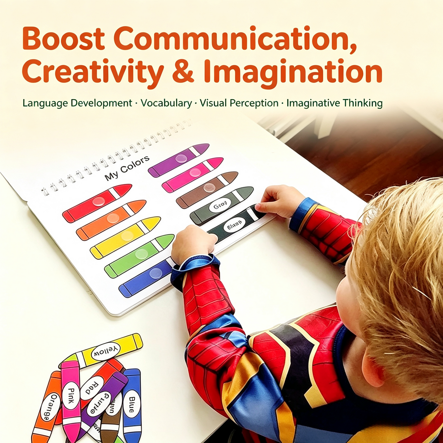 🎓 My Preschool Busy Book – Interactive Montessori Activity Book for Toddlers, Early Learning, Fine Motor Skills & Cognitive Development 📚