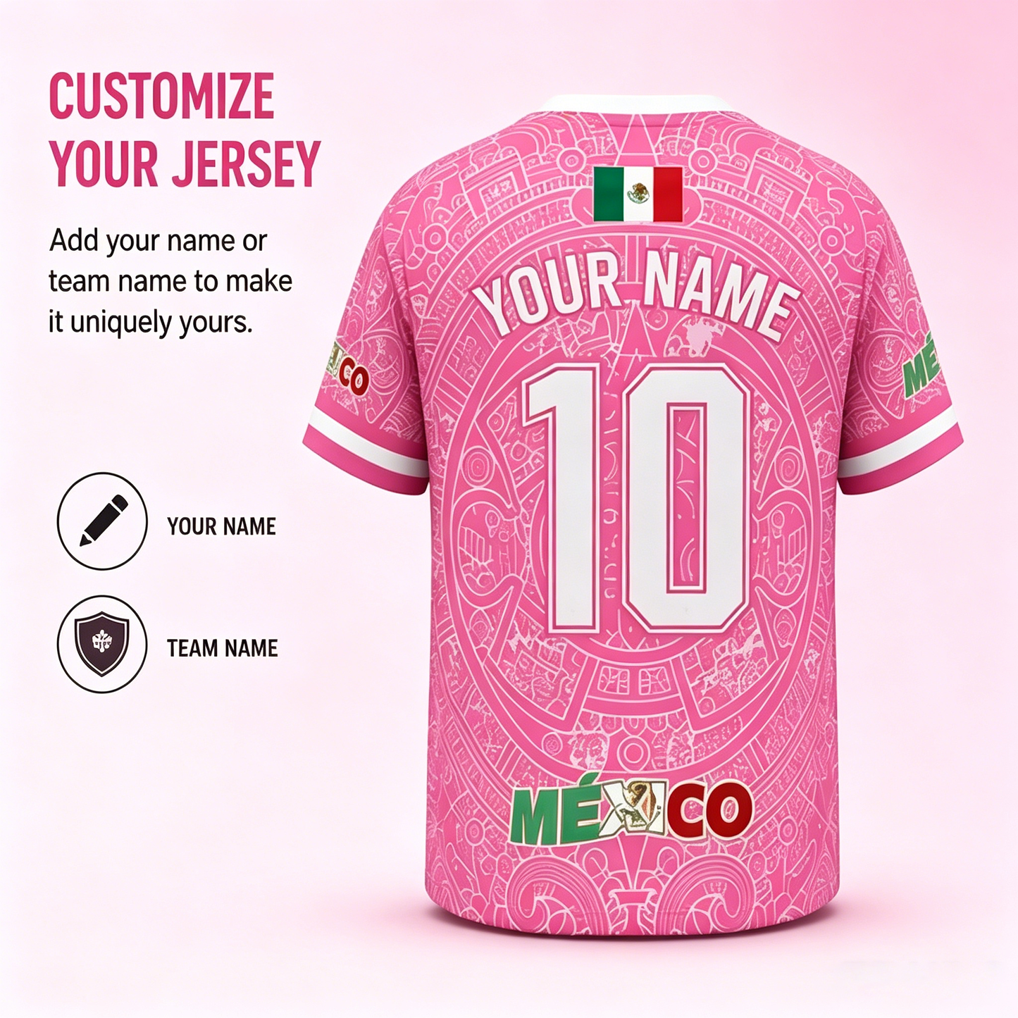 ⚡️Flash Sale｜Men's Light Pink Virgencita & San Juditas Mexico 2026 Soccer Jersey