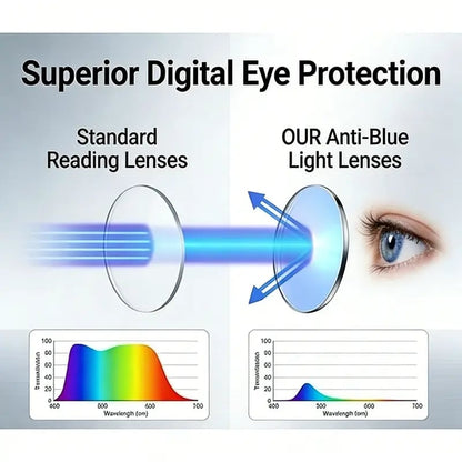 Smart Zoom Reading Glasses – Auto Adjust Focus & Blue Light Protection for All-Day Clear Vision