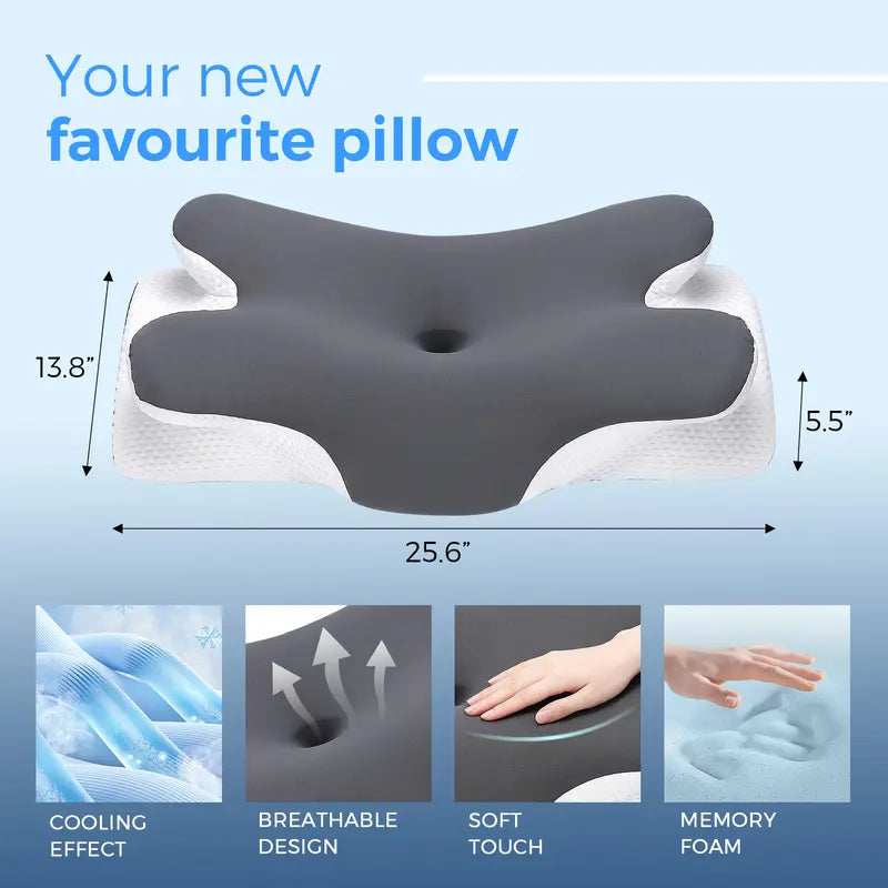 🔥Cooling Memory Neck Pillow