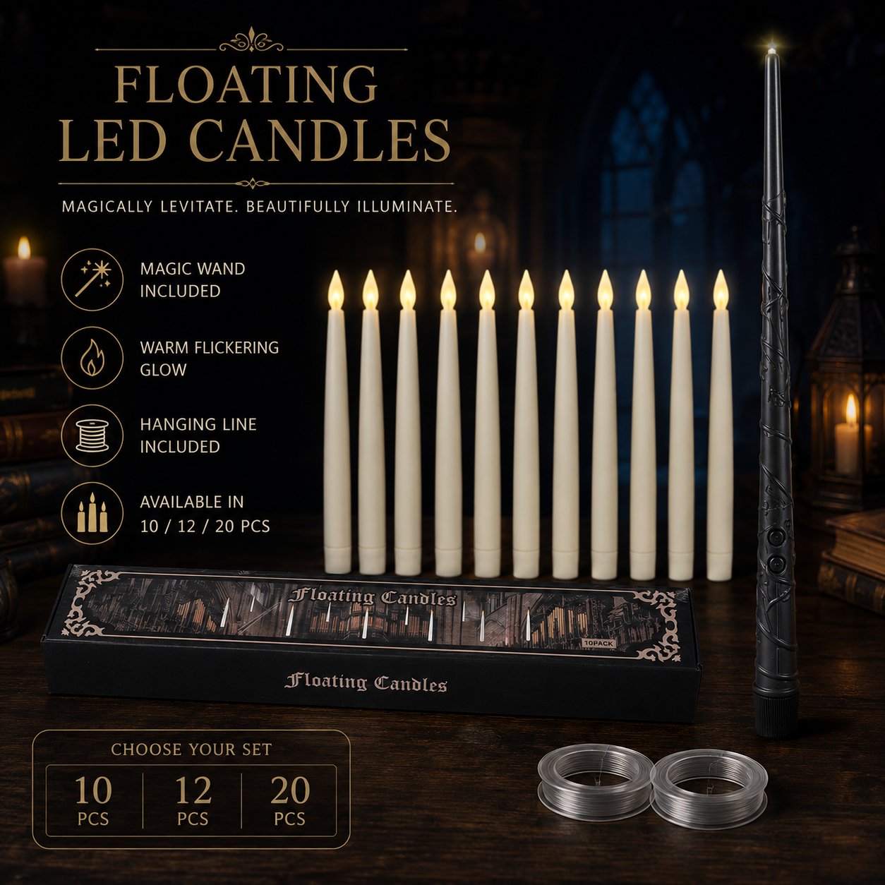 ✨ Floating Candles That Light Up Like Magic 🪄