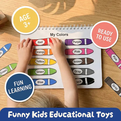📚 30-in-1 Montessori Busy Book for Kids