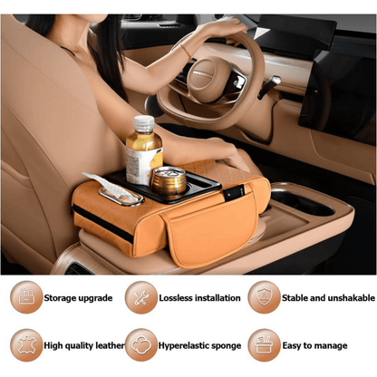 🚗✨ 4-in-1 Car Armrest Storage Organizer – Drive Smarter, Travel Better!