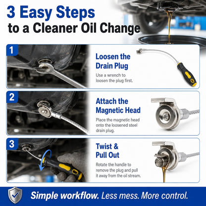🔥HOT SALE 49% OFF✨Flexible Magnetic Oil Drain Plug Remover Tool