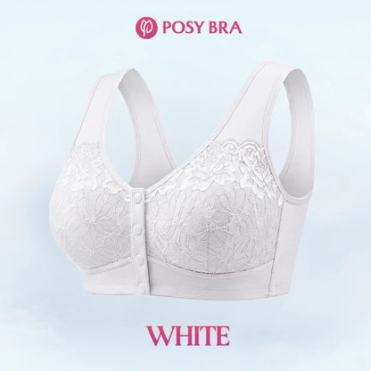 Posy Bra - Front Closure Breathable Cotton Lifting Bra for Seniors