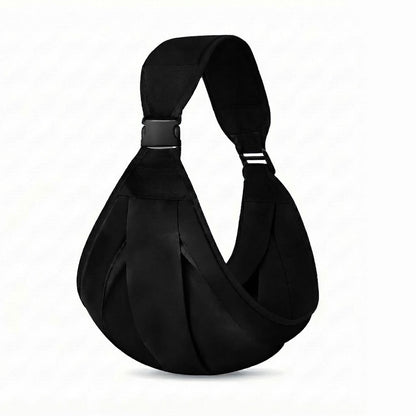 🌬️Adjustable One-Shoulder Strap – Breathable mesh hip belt, unisex fit.