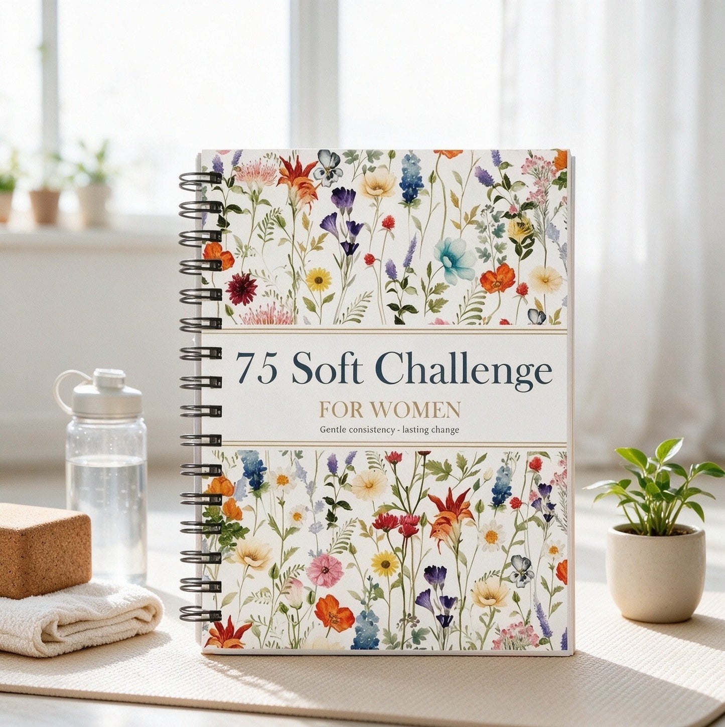 75-Day Soft Challenge Tracking Notebook – Daily Habit Tracker for Wellness, Mindset & Real Progress