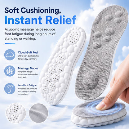 ☁️ 4D Cloud • Ultra-Soft Massage Insoles