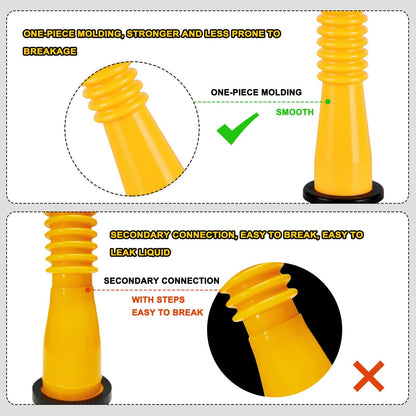 🔥 Universal Gas Can Spout Replacement Kit — Flexible Leak-Proof Nozzle, Fits 1–10 Gal Cans