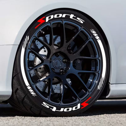 🔥 8PCS 3D Tire Lettering Stickers – Thickened Wheel Sidewall Decals for Cars & Motorcycles
