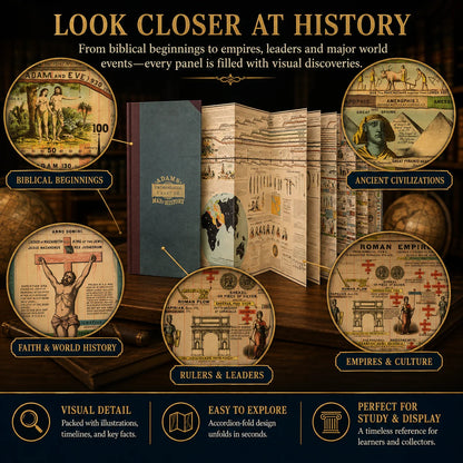 📜 Watch History Unfold – 6,000 Years of Biblical & World Events, Mapped on One Fold‑Out Timeline