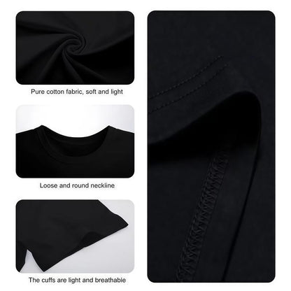 Men's Cotton Round Neck Short-Sleeve Graphic T-Shirt