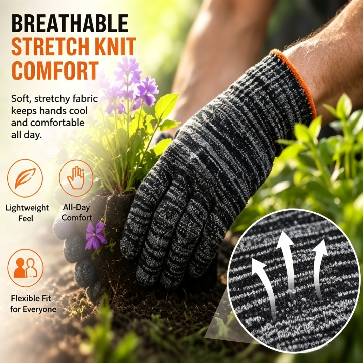 All-Terrain Hand Shield：The Ultimate Breathable Work Glove for Garden, Workshop & Home.