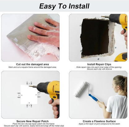 🏆Flash Sale 50K+ SOLD! Almost Gone-💥12 Pack Drywall Repair Clips