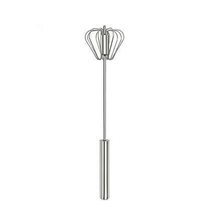 🥄✨ Stainless Steel Hand-Push Rotary Whisk – Effortless Mixing in Seconds!（2 PCS）