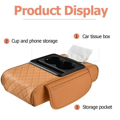 🚗✨ 4-in-1 Car Armrest Storage Organizer – Drive Smarter, Travel Better!