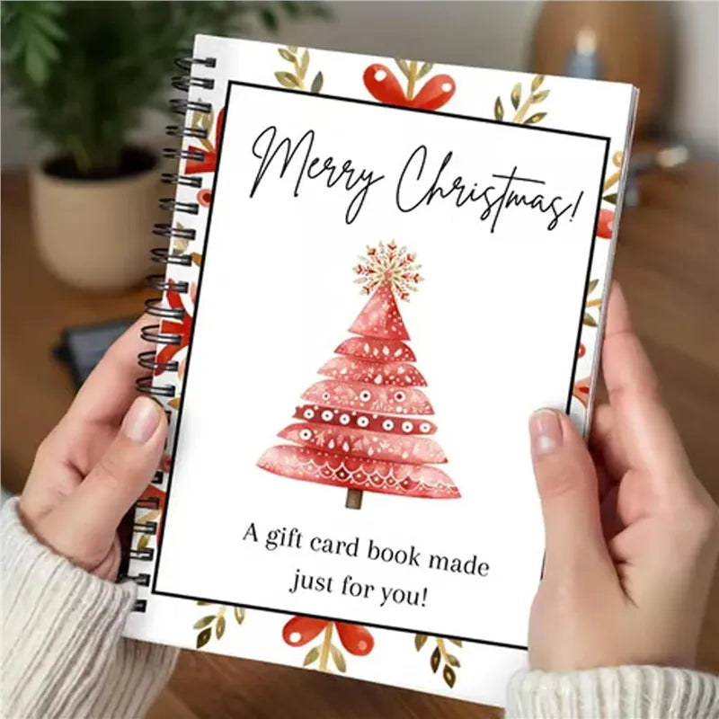 Christmas Gift Card Book – 38 Pages, 3 Festive Styles | The Gift That Lets Them Choose What They Love
