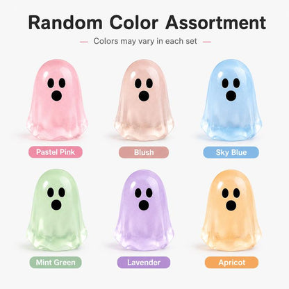 🎃Glow In Dark Cute Ghost Resin Bead Set👻