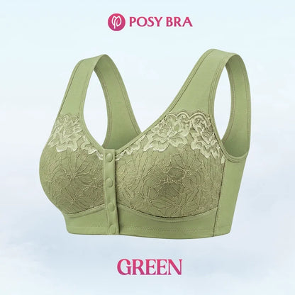 Posy Bra - Front Closure Breathable Cotton Lifting Bra for Seniors