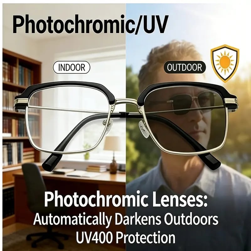 Smart Zoom Reading Glasses – Auto Adjust Focus & Blue Light Protection for All-Day Clear Vision