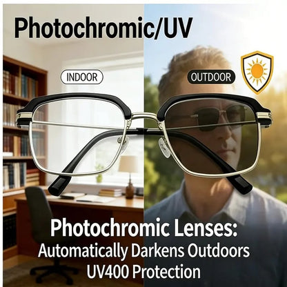 Smart Zoom Reading Glasses – Auto Adjust Focus & Blue Light Protection for All-Day Clear Vision