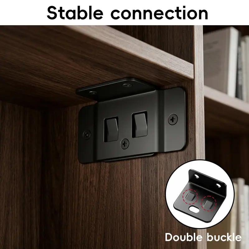 🛠️8 Pack Quick Fitting Furniture Joint Bracket