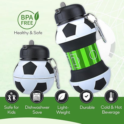 ⚽ Collapsible Soccer Sports Water Bottle