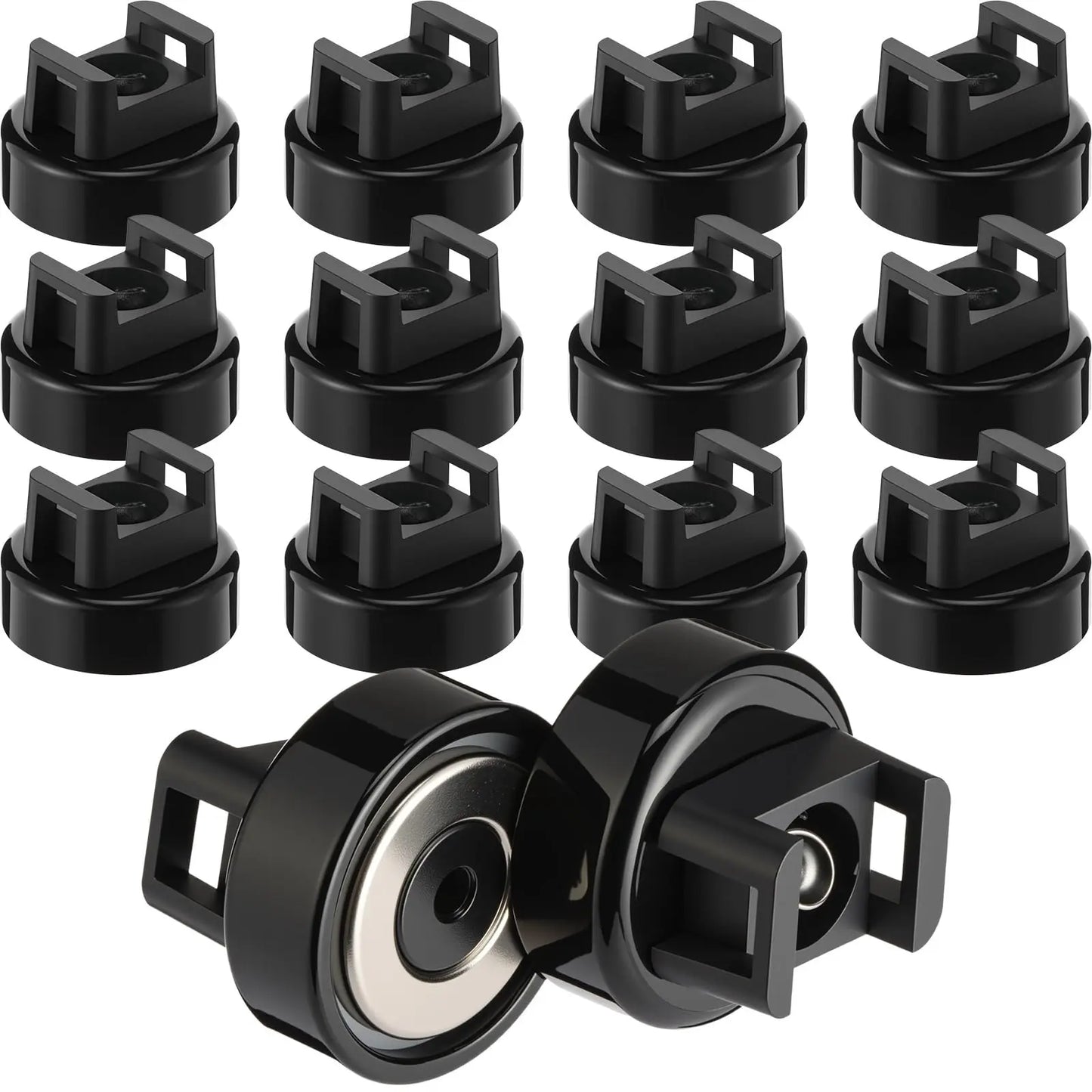 🔧12PCS Magnetic Zip Tie Mounts – Tool-Free Cable Organizers for Metal Surfaces