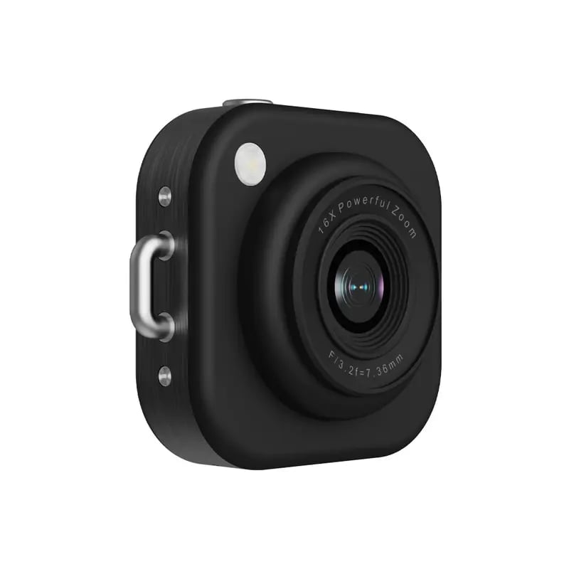 Mini Keychain Digital Camera, Y2K Pocket-Size Camera 2.5K HD with 64MP Lens
