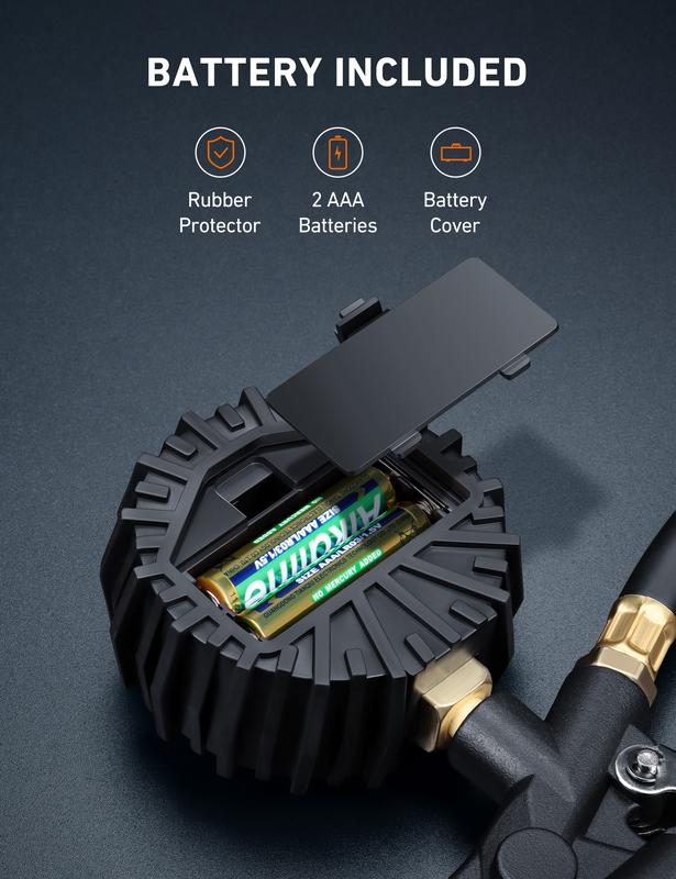 🛠️Automotive Vehicle Tool🛠️3-in-1 Digital Tire Inflator Gauge Accuracy Measurement Durable Brass Components