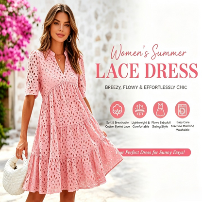 ☀️The Breezy Lace Dress That Solves "The Summer Struggle"