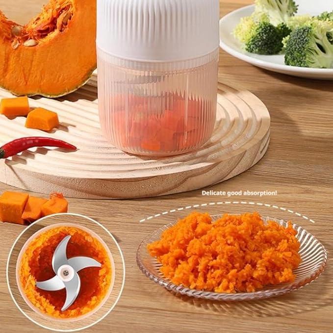 Electric Food Shredder, Mini Meat Grinder, Garlic Puree Maker
