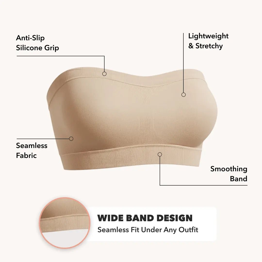 CONVERTIBLE STRAPLESS BANDEAU BRA