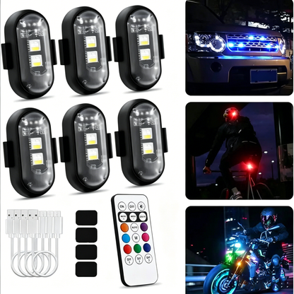 RGB Led Aircraft Strobe Light（Remote Wireless ）