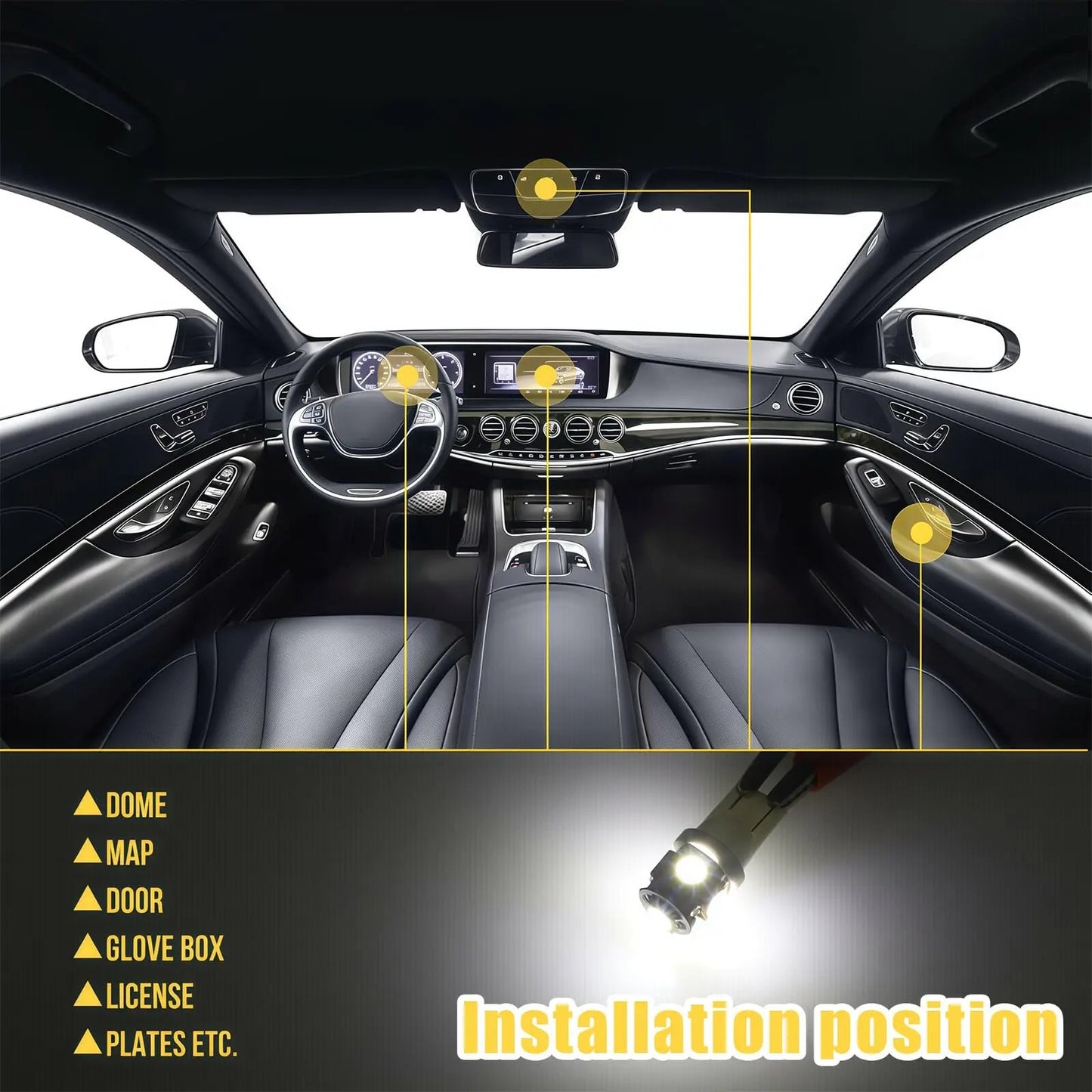 🔥Hot Sale 49% off🌟70 & 42 Pcs Interior Car Light Kit