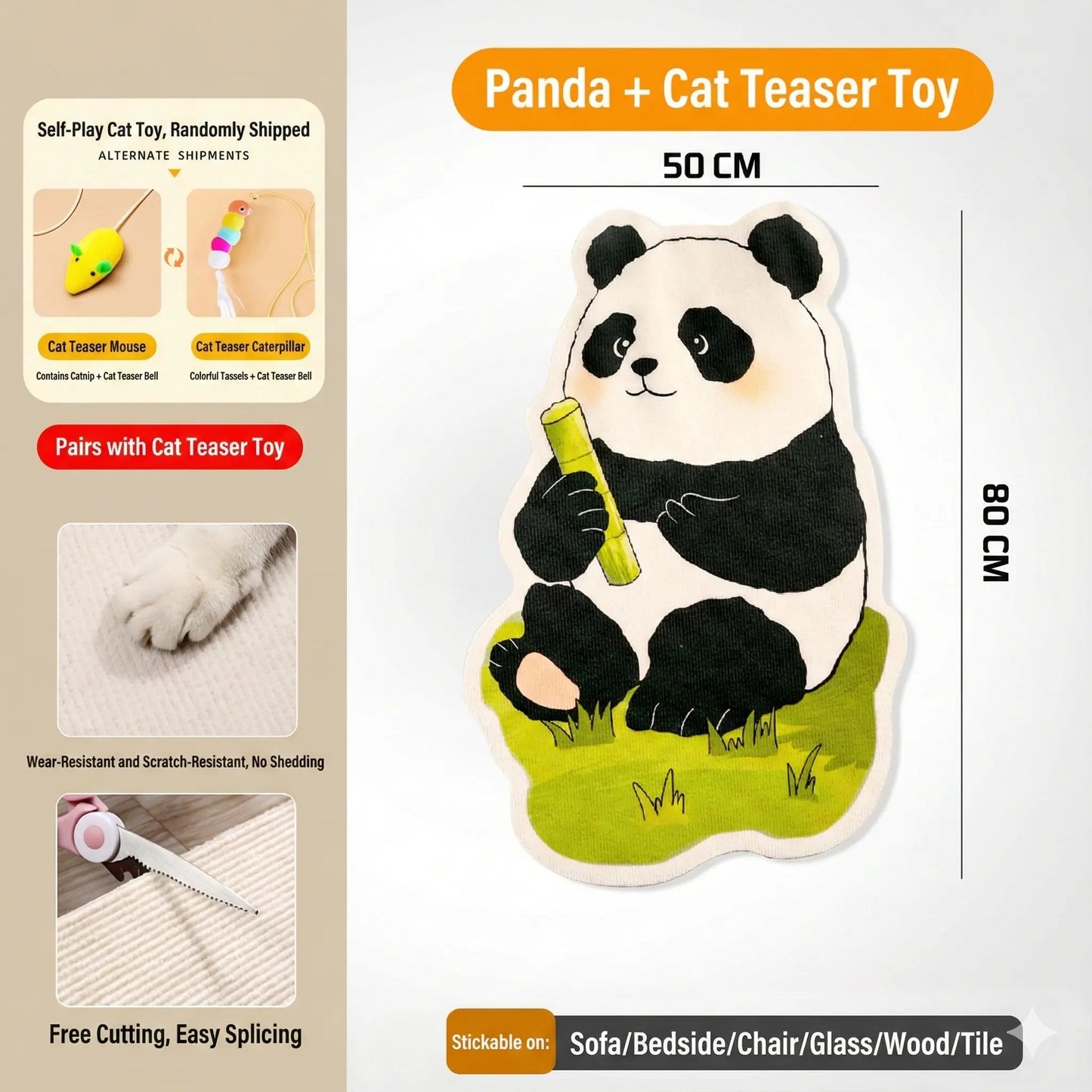 Cat Scratcher Mat – Self-Adhesive Wall & Furniture Protector 🐱✨